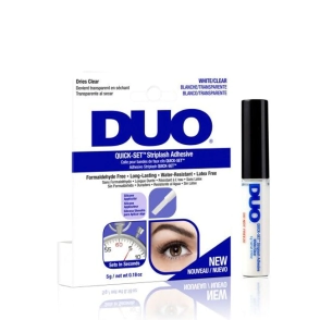 PEGAMENTO PARA PESTAÑAS DUO QUICK-SET STRIPLASH ADHESIVE TRANSPARENTE