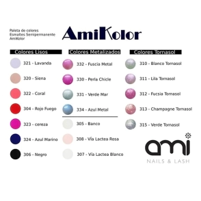 AK AMICOLOR ESMALTE SEMIPERMANENTE UV NEGRO