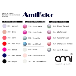 ESMALTE SEMIPERMANENTE AK AMICOLOR UV LILA TORNASOLADO
