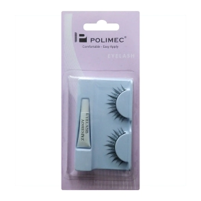 POLIMEC PESTAÑAS POSTIZAS C/PEGAMENTO 1 G P405