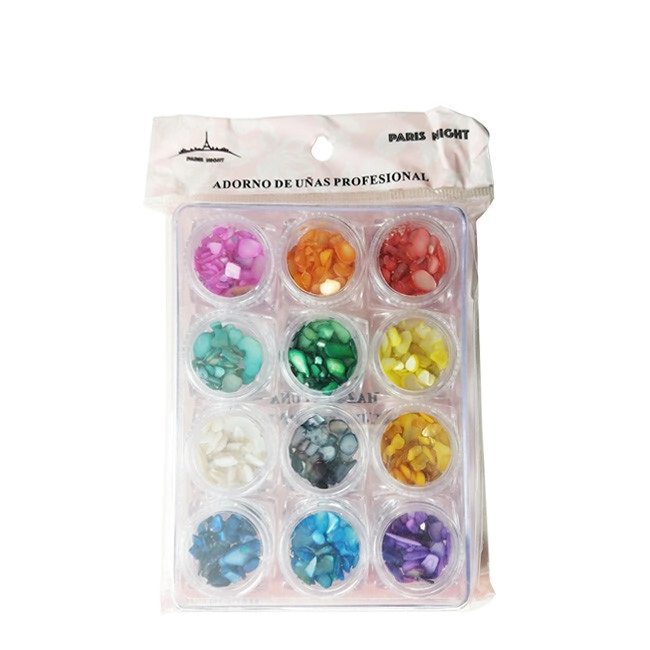 PARIS NIGHT ADORNO DE PIEDRAS PROFESIONAL COLORES VARIADOS  X 12