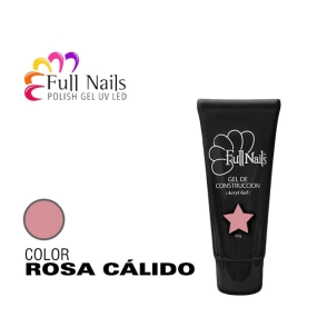 FULL NAILS ACRYGEL - GEL DE CONSTRUCCION ROSA CALIDO 60 G