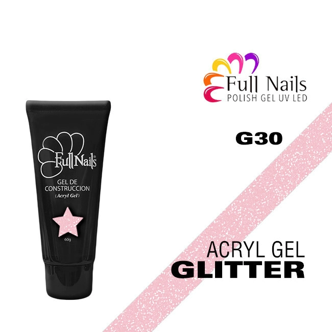 FULL NAILS ACRYGEL GLITTER  60 G