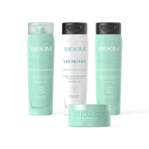 COMBO BEKIM MEMORY CURL SHAMPOO + ACONDICIONADOR + CREMA DE PEINAR + MÁSCARA