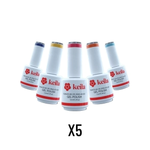 COMBO KEILA 5 ESMALTES UV/LED