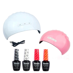 4 ESMALTES VANTA + CABINA LED/UV LAMP Z6 36W
