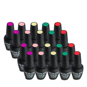 20 ESMALTES SEMIPERMANENTES HEBURN