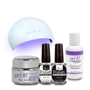 COMBO CABINA UV/LED LAMP Z6 36W GEL IT 56G + CLARIFICADOR 59ML + BASE + TOP