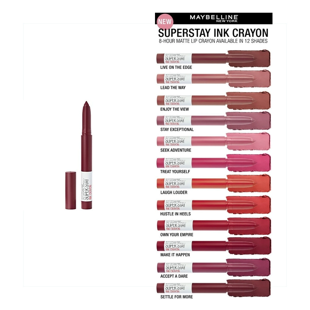 MAYBEILLINE SUPER STAY INK CRAYON SEATTLE FOR MORE