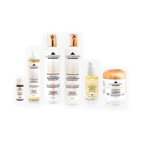 COMBO LA PUISSANCE RECONSTRUCCIÓN SHAMPOO + BÁLSAMO + MÁSCARA + SPRAY + AMPOLLA + SERUM