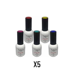 COMBO TEJAR 5 ESMALTES SEMIPERMANENTES
