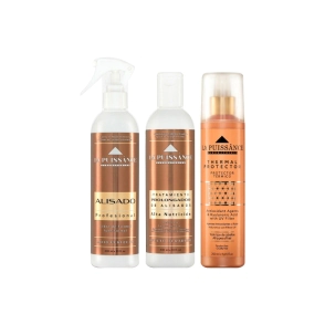 COMBO LA PUISSANCE ALISADO + TRATAMIENTO + PROTECTOR TÉRMICO
