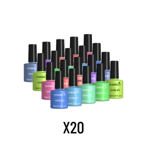 COMBO CHAMELIY 20 ESMALTES SEMIPERMANENTES