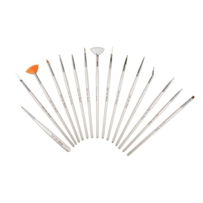 PINCELES PARA UÑAS X15