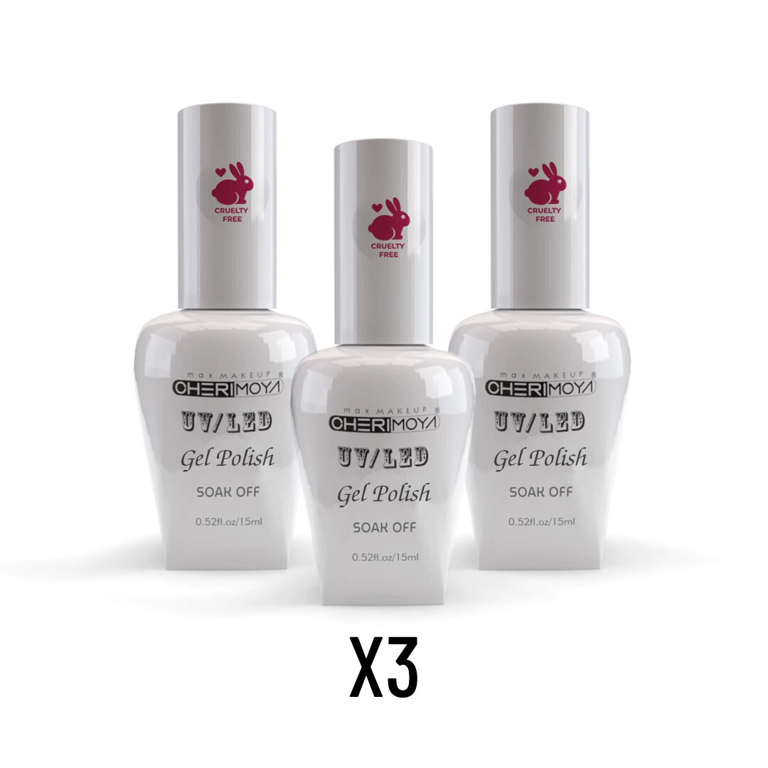 COMBO CHERIMOYA 3 ESMALTES SEMIPERMANENTES