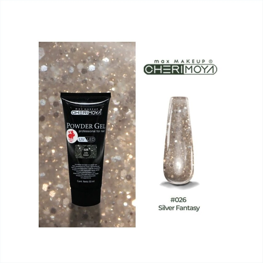 Powder Gel UV/LED 50ML #026 Silver Fantasy