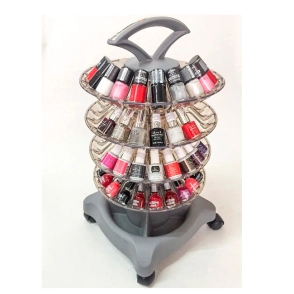 CARRO EXHIBIDOR DE ESMALTES X 80 / ESMALTES 4 BANDEJAS