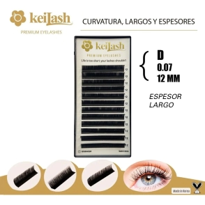 KEILASH PESTAÑAS PREMIUM D 0.07 12MM
