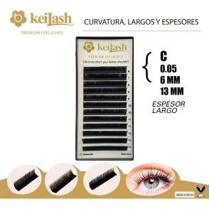 KEILASH PESTAÑAS PREMIUM MIX C 0,05  6MM 13MM