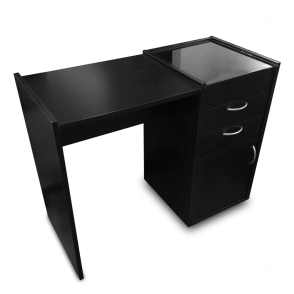 MESA MANICURIA CON VIDRIO