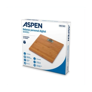 ASPEN BALANZA DIGITAL PERSONAL EB 3110H PLATAFORMA DE BANBOO