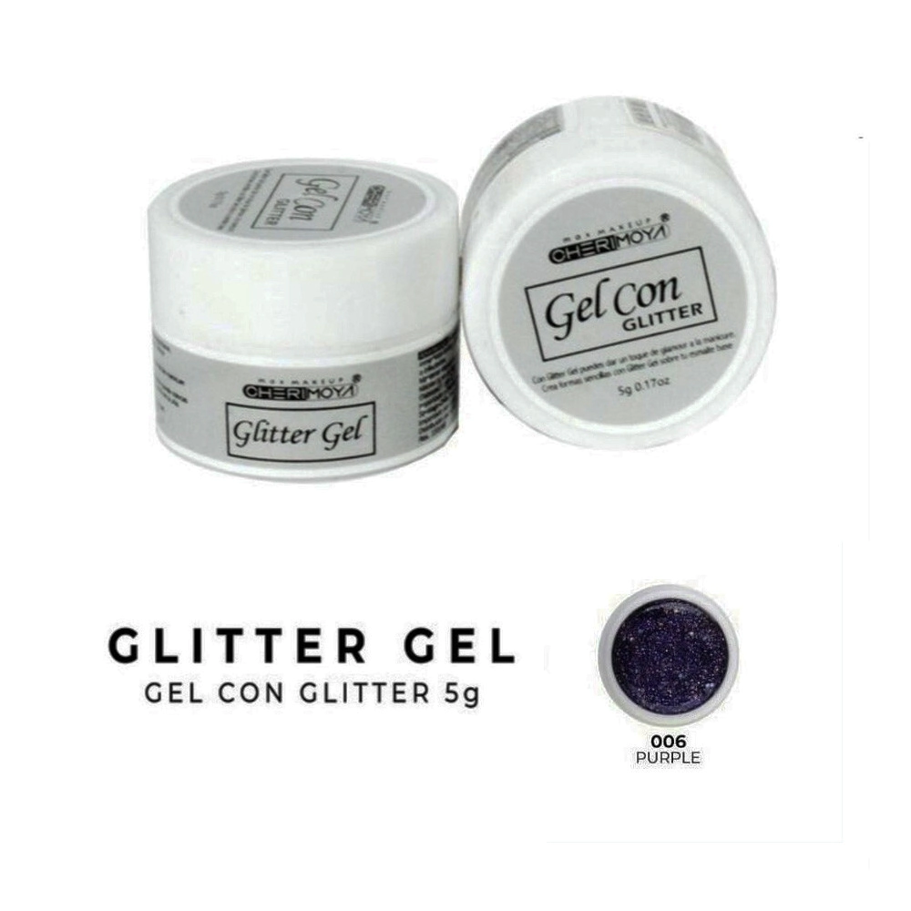 CHERIMOYA GEL CON GLITTERS #006