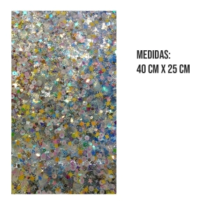 MANTEL CON CORAZONES Y ESTRELLAS PARA MANICURIA