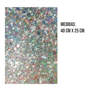 MANTEL CON ESTRELLAS Y LENTEJUELAS PARA MANICURIA