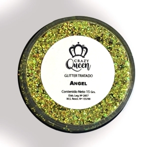 GLITTERS PARA UÑAS CRAZY QUEEN X 15 GR ANGEL