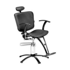 SILLÓN BARBERO LUNA HIDRÁULICO | NEGRO
