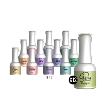 COMBO FULL NAILS 12 ESMALTES SEMIPERMANENTES