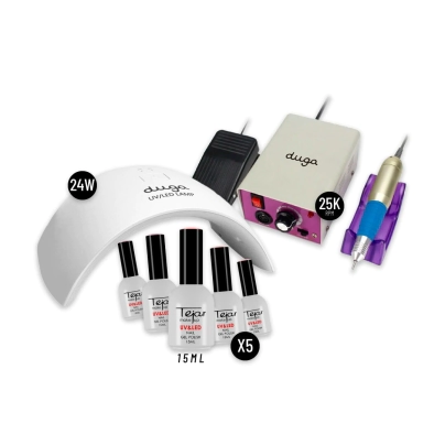 COMBO DUGA CABINA TP91 24W + TORNO D205 + 5 ESMALTES TEJAR