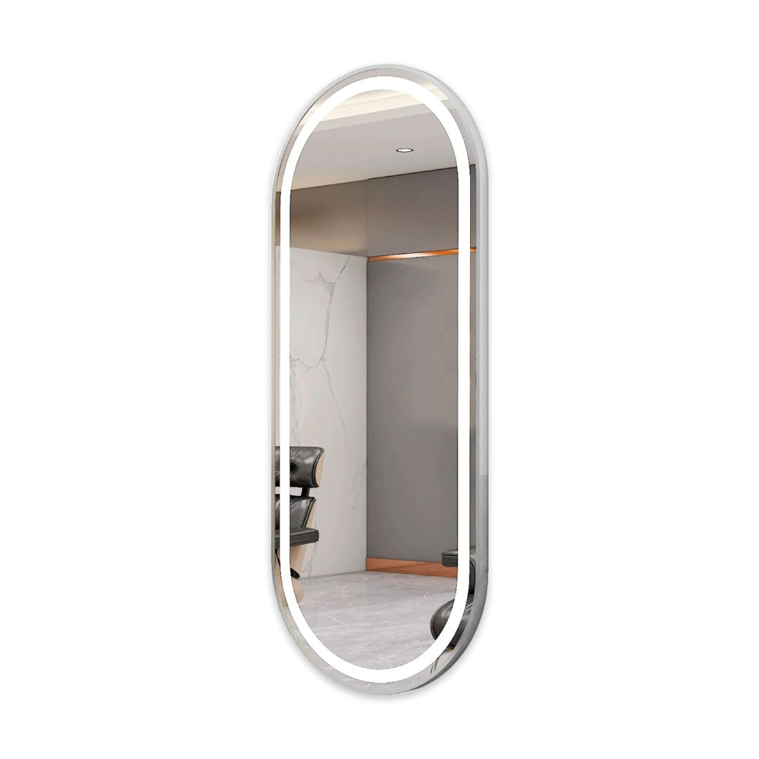 ESPEJO CON LUZ LED HOLLYWOOD | PLATA