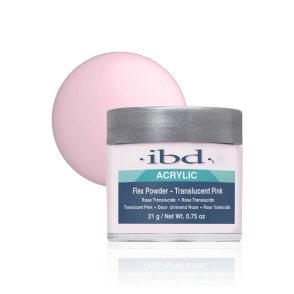 IBD ACRYLIC FLEX POWDER TRANSLUCENT PINK POLVO ACRLICO 21G