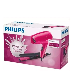 SECADOR Y PLANCHITA PHILIPS SET DE VIAJE HP8644