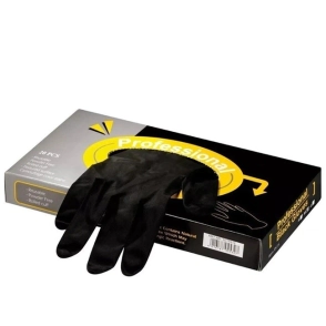 PROFESIONAL BLACK GLOVES GUANTES NEGROS X20