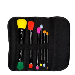 SET DE PINCELES PARA MAQUILLAJE X 6