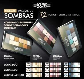 XÚLU PALETA DE 12 TONOS DE SOMBRA COMPACTA