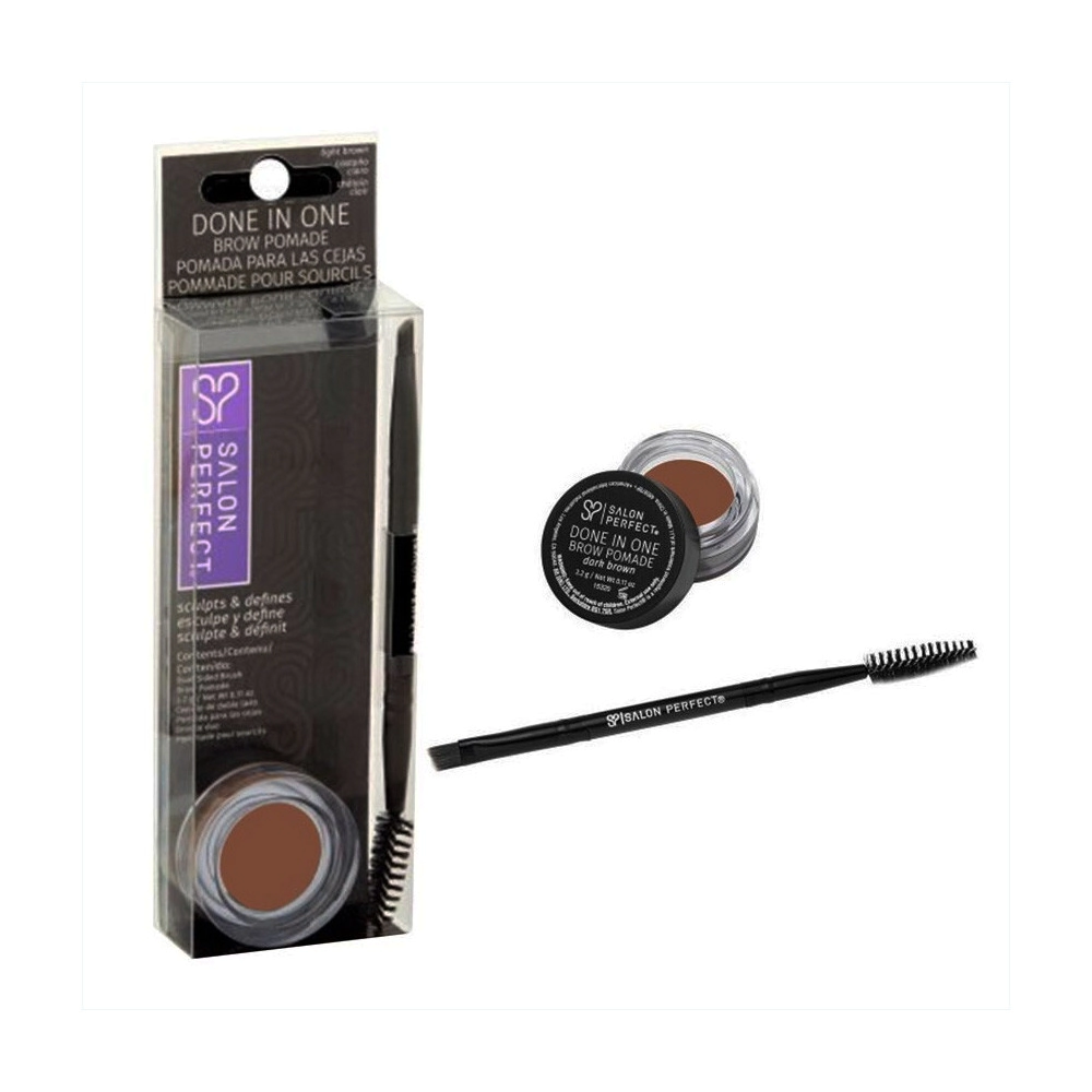 SALON PERFECT POMADA PARA CEJAS C/CEPILLO DOBLE n3